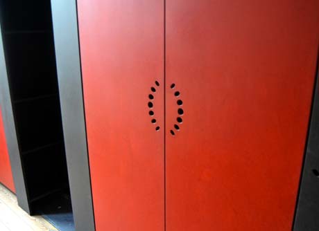 Placard MDF Rouge + Gris