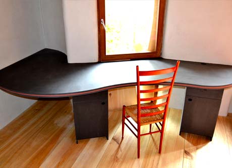 Séjour MDF Noir et Rouge
